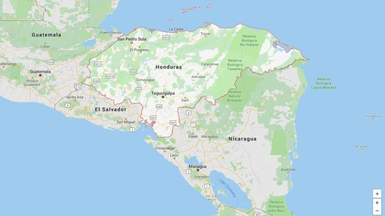 Honduras Map 