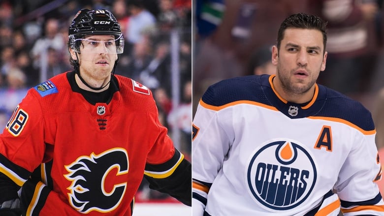 The Calgary Flames have sent James Neal left to the Edmonton Oilers for MIlan Lucic right