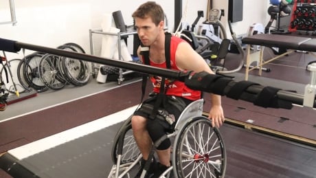 A Paralympic athlete goes through testing at the Canadian Sport Institute Ontario. Canadian Sport Institute Ontario