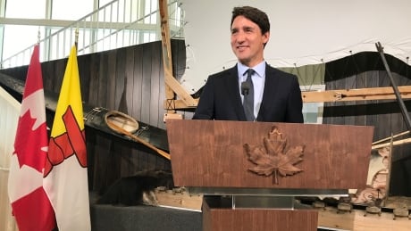 Prime Minister Justin Trudeau makes an announcement about plans to create a new marine protected area in Nunavut Aug. 1, 2019. Trudeau Nunavut