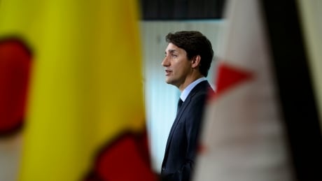 Prime Minister Justin Trudeau makes an announcement regarding marine conservation and investments in Inuit communities in Iqaluit, Nunavut on Thursday, Aug 1, 2019. Trudeau North 20190801