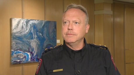 Keith Blake, chief of the Tsuut'ina Nation Police Service, says the force has been 'historically underfunded' by both Ottawa and the province of Alberta. Keith Blake Tsuut'ina