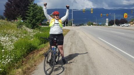 Hannah Tooktoo began her bike ride in Victoria, B.C. on June 16. Hannah Tooktoo
