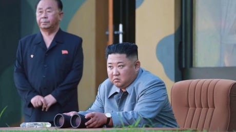 FILE - In this July 25, 2019, photo provided on Friday, July 26, 2019, by the North Korean government, North Korean leader Kim Jong Un watches a missile test in North Korea. North Korea on Saturday, Aug. 10, 2019, extended a recent streak of weapons display by firing projectiles twice into the sea, according to South Korea's military. Independent journalists were not given access to cover the event depicted in this image distributed by the North Korean government. The content of this image is as provided and cannot be independently verified. Korean language watermark on image as provided by source reads: "KCNA" which is the abbreviation for Korean Central News Agency. North Korea Projectiles