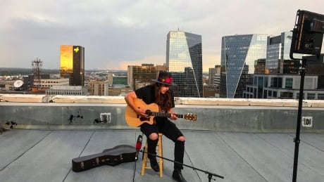 Forrest Eaglespeaker's single references falling rain. Which, as fate would have it, is exactly what was happening as he played on top of Regina's Hotel Saskatchewan ahead of his Regina Folk Festival debut. forrest eaglespeaker