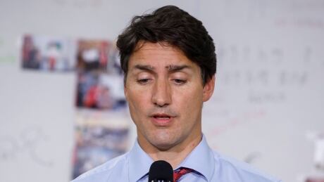 Prime Minister Justin Trudeau speaks at the Parkdale Intercultural Association in Toronto, Monday, Aug. 12, 2019. Trudeau Toronto 20190812