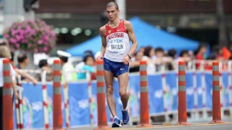 In this 2011 file photo, Sergei Bakulin of Russia competes in the men's 50 km race walk at the 13th IAAF World Athletics Championships in Daegu, South Korea. 123421873