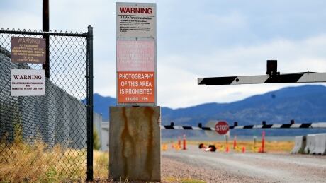 RACHEL, NEVADA - JULY 22: A warning sign is posted at the back gate at the top-secret military installation at the Nevada Test and Training Range known as Area 51 on July 22, 2019 near Rachel, Nevada. A Facebook event entitled, "Storm Area 51, They Can't Stop All of Us," which the author stated was meant as a joke, calls for people to storm the highly classified U.S. Air Force facility on September 20, 2019, to address a conspiracy theory that the U.S. government is conducting tests with space aliens. (Photo by David Becker/Getty Images) 1163654064