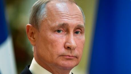 Russian President Vladimir Putin looks on during a joint press conference with Finland's President Sauli Niinist, at the Presidential Palace in Helsinki, Finland, Wednesday Aug. 21, 2019. The president of Russia Vladimir Putin is on an official visit to Finland. Finland Russia Putin
