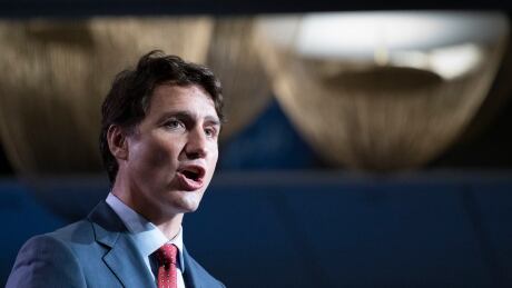 Prime Minister Justin Trudeau delivers a speech before the Montreal Council on Foreign Relations in Montreal on Wednesday, August 21, 2019. Trudeau Foreign Relations 20190821