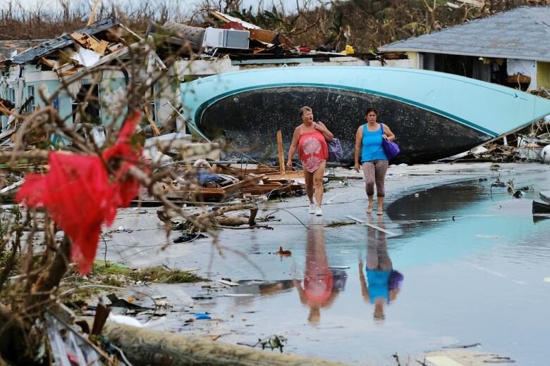 Aerial photos show widespread damage in Bahamas from Hurricane Dorian 