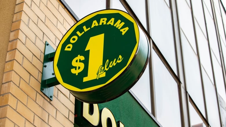 A Dollarama sign outside one of the chain's locations in Toronto is shown.