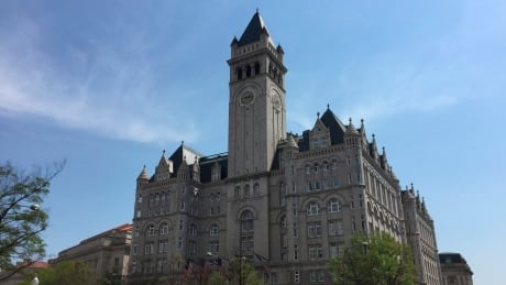 The Trump International Hotel in Washington, D.C., is shown in a 2017 photo. There are currently two lawsuits proceeding into whether Donald Trump has improperly benefited from his business interests while serving as president. Trump Hotel Lease