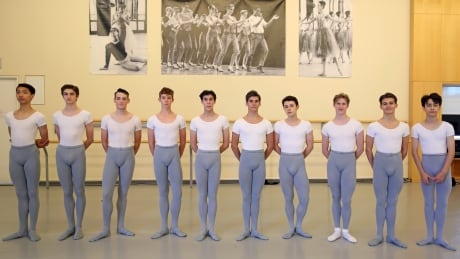 The grade 12 senior class at Canada's National Ballet School splits the boys into two classes of 10 and 6 students. The students are required to audition to get into the school. talia-ballet