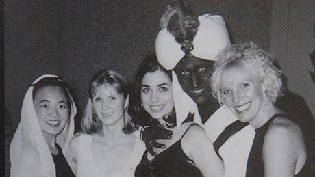 Liberal Leader Justin Trudeau is shown in this 2001 photo published in the yearbook of West Point Grey Academy, a private school where Trudeau was teaching at the time. Justin Trudeau, Brownface