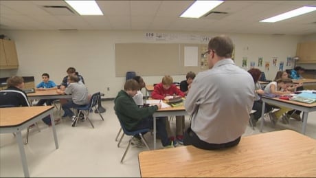 Teacher in classroom