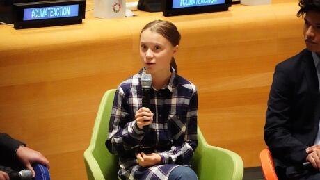 Swedish environmental activist Greta Thunberg speaks at the Youth Climate Summit at United Nations HQ in the Manhattan borough of New York, New York, U.S., September 21, 2019. REUTERS/Carlo Allegri - RC13B633F780 CLIMATE-CHANGE/UN-YOUTH