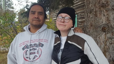 John Peters Jr. and Whitney Horne live in Teslin, Yukon. John Peters Jr. and Whitney Horne