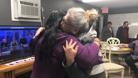 Frieda Martselos election hug