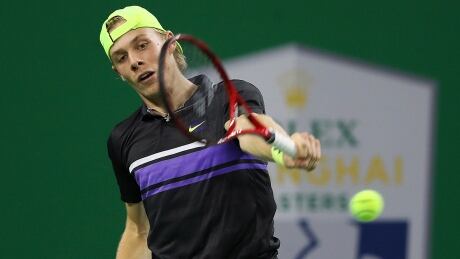 Dennis Shapovalov of Richmond Hill, Ont., lasted only 70 minutes against top-ranked Novak Djokovic, who posted a 6-3, 6-3 victory in their second-round match at the Shanghai Masters on Wednesday. shapovalov-denis-191009-1180