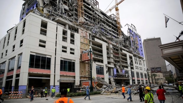New Orleans hotel collapse leaves 1 dead, 2 still missing