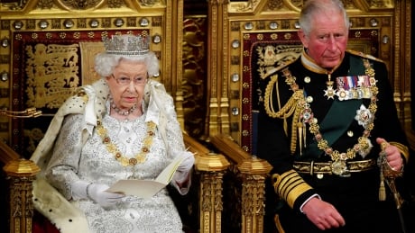 Britain's Queen Elizabeth delivers the Queen's Speech during the State Opening of Parliament, next to Charles, Prince of Wales, in London, Britain October 14, 2019. BRITAIN-EU/PARLIAMENT