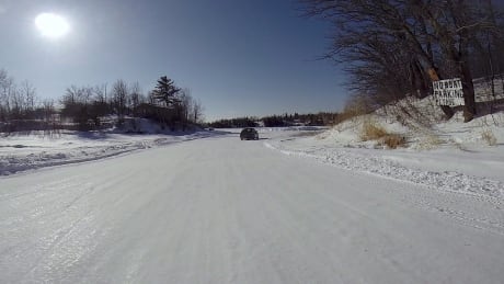 A car enters a winter road which crosses Shoal Lake to Shoal Lake 40 First Nation on Wednesday, February 25, 2015. Across Canada, there are at least 10,000 kilometres of roads that depend on freezing temperatures. Most are in Ontario, but they exist in four provinces and two territories. Ice Road Plastic 20191013