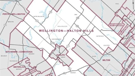 This is the Wellington-Halton Hills federal riding map for 2019. Wellington-Halton Hills federal riding map 2019 elections canada
