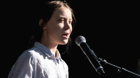 Swedish climate activist Greta Thunberg participates in the #FridaysForFuture climate march in Montreal on Sept. 27, 2019. Greta Thunberg, Climate Strike, Montreal