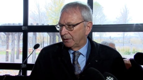 When asked at a Conservative Party campaign stop Friday whether Quebec is being treated as a 'favourite child' this election, New Brunswick Premier Blaine Higgs said: 'that's not a new thing.' blaine higgs conservative party quebec favourite child