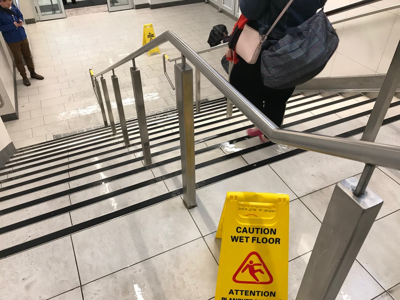 Lrt Stations Slippery When Wet Commuters Complain Cbc News
