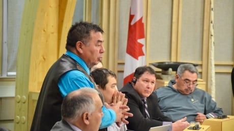 Patterk Nester, the minister responsible for the Nunavut Housing Corporation, says Nunavut Tunngavik Incorporated could help the government solve a housing crisis. Minister of the Nunavut Housing Corporation Patterk Netser
