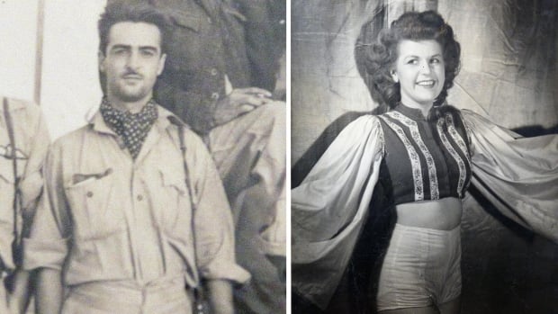 He flew Spitfires over Italy, she entertained the troops. Decades later, they're still happily married