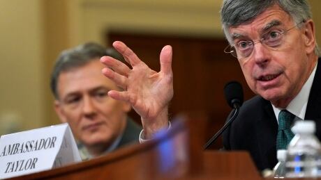 Ambassador William Taylor, charge d'affaires at the U.S. embassy in Ukraine, testifies during a House Intelligence Committee impeachment inquiry hearing into U.S. President Donald Trump on Capitol Hill in Washington, U.S., November 13, 2019. USA-TRUMP/IMPEACHMENT