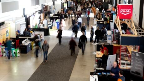 Vendors selling a variety of goods and services have booths at the 2019 Western Canadian Agribition, but for the first time since 2013, there is no Indigenous pavilion a the event. Agribition 2019 Pavilions catwalk thoroughfare Evraz Place