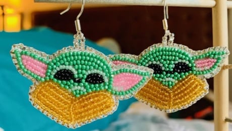“The memeing of baby Yoda and the memeing in general that Native people are doing is actually a really important like digital movement moment for non natives to get to know native culture, rez culture, philosophies and ways of thinking ways of being,” says Jana Schmieding. baby yoda earrings