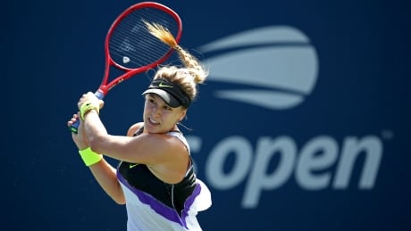 Eugenie Bouchard of Canada, pictured during the 2019 US Open, reached the quarterfinals of the 2019 ASB Classic and won the doubles title with American Sofia Kenin. CanTennis