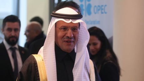 Prince Abdulaziz bin Salman Al-Saud, Minister of Energy of Saudi Arabia, arrives for the meeting of the Organization of the Petroleum Exporting Countries, OPEC at their headquarters in Vienna. Austria OPEC Meeting