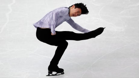 United States' Nathan Chen scored a personal-best 110.38 points in Thursday's short program at the Grand Prix Finals In Turin, Italy, with a quadruple lutz, triple axel and a quad toeloop-triple toeloop combination. Italy Figure Skating Finals