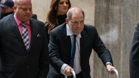 Movie producer Harvey Weinstein arrives at criminal court on Dec. 11, 2019 in New York City. Weinstein returned to court for a ruling on whether he will remain free on bail or if his bail will be raised to $5 million before his trial starts January 6 . Weinstein
