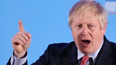 Britain's Prime Minister and leader of the Conservative Party, Boris Johnson speaks during a campaign event to celebrate the result of the General Election, in central London on December 13, 2019. - Prime Minister Boris Johnson on Friday hailed a political "earthquake" after securing a sweeping election win, which clears the way for Britain to finally leave the European Union next month after years of political deadlock. (Photo by DANIEL LEAL-OLIVAS / AFP) (Photo by DANIEL LEAL-OLIVAS/AFP via Getty Images) 1188198439