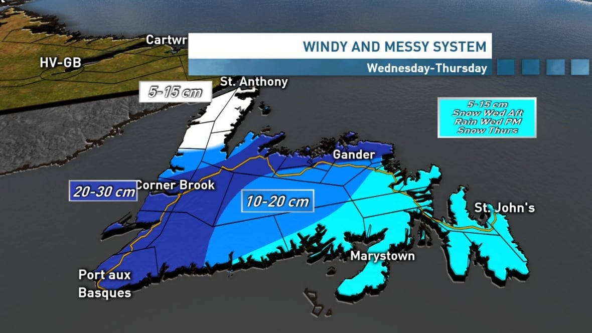 2nd winter storm in a week touches down in Newfoundland CBC News