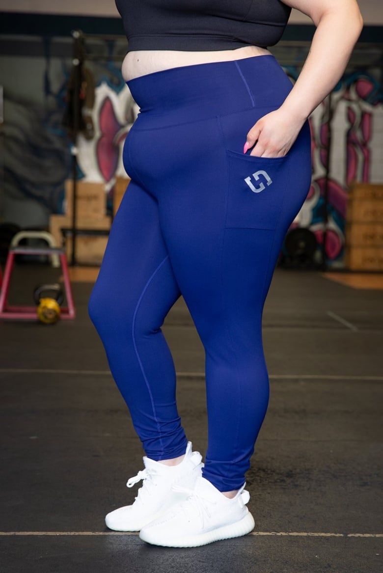 Blue Leggings, Workout Leggings, Gym Wear