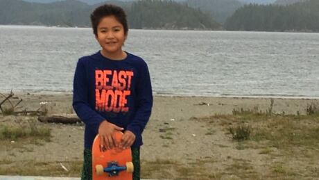 10-year-old Suan Campbell is an avid skateboarder from Ahousaht, B.C. He hopes to compete at the All Nations Skate Jam in Albuquerque, New Mexico in April 2020. Suan Campbell