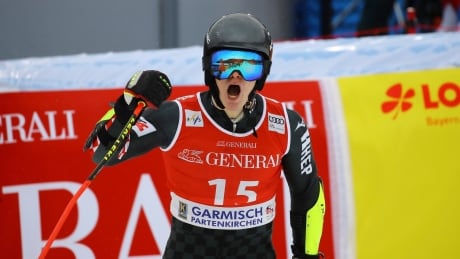 Croatia's Filip Zubcic, seen above earlier in February, won gold in men's World Cup giant slalom on Friday in Japan. zubcic-filip-022220