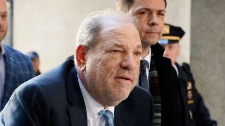 Harvey Weinstein arrives at a Manhattan courthouse as jury deliberations continue in his rape trial, Monday, Feb. 24, 2020, in New York. (AP Photo/John Minchillo) Sexual Misconduct Weinstein