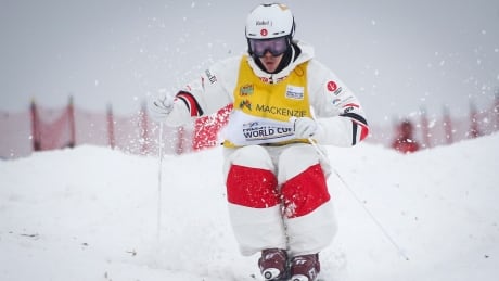 Canada's Mikael Kingsbury climbed the World Cup podium for the ninth time this season on Sunday by finishing second in a dual moguls event in Almaty, Kazakhstan. FRE SKI World Cup Calgary 20200201