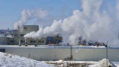 Smokestacks emitting noxious gases into the air. Enviro Manitoba budget 2020 industry emissions climate change pollution environment