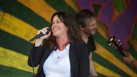 Alanis Morissette performs at the New Orleans Jazz and Heritage Festival on Thursday, April 25, 2019, in New Orleans. Morissette is among the special guests set to appear in next week's finale of the new incarnation of "Fraggle Rock" on Apple TV Plus. THE CANADIAN PRESS/AP-Amy Harris/Invision Fraggle Rock Morissette 20200519