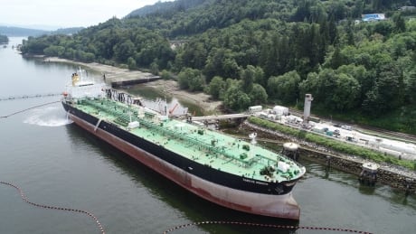 The tanker Cabo de Hornos is on a voyage of 11,900 kilometres to Irving Oil's refinery in Saint John, N.B. refinery via the Panama Canal after loading at Burnaby, B.C. Cenovus tanker